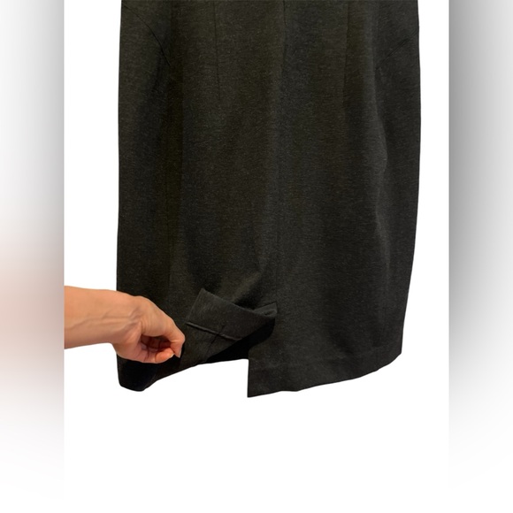 MM. LAFLEUR Lydia Charcoal Gray Sheath Dress Size 16 Bodycon Classic Style - Picture 11 of 16